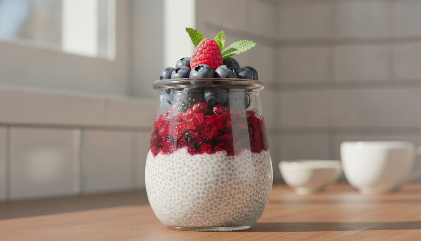 Easy & Healthy Chia and Berry Breakfast Pudding Recipe
